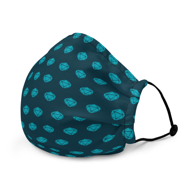 Face Mask 20sided Teal / Blue