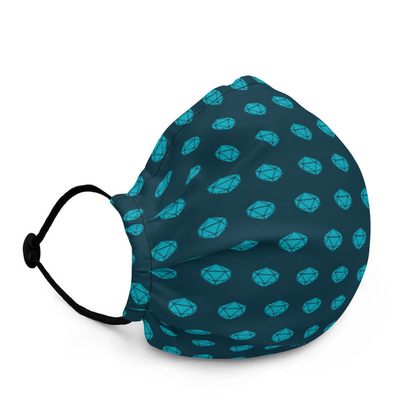 Face Mask 20sided Teal / Blue